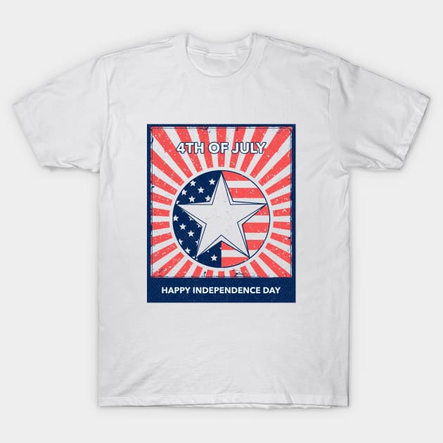4th Of July Happy Independence Day T-Shirt by MIRO-07